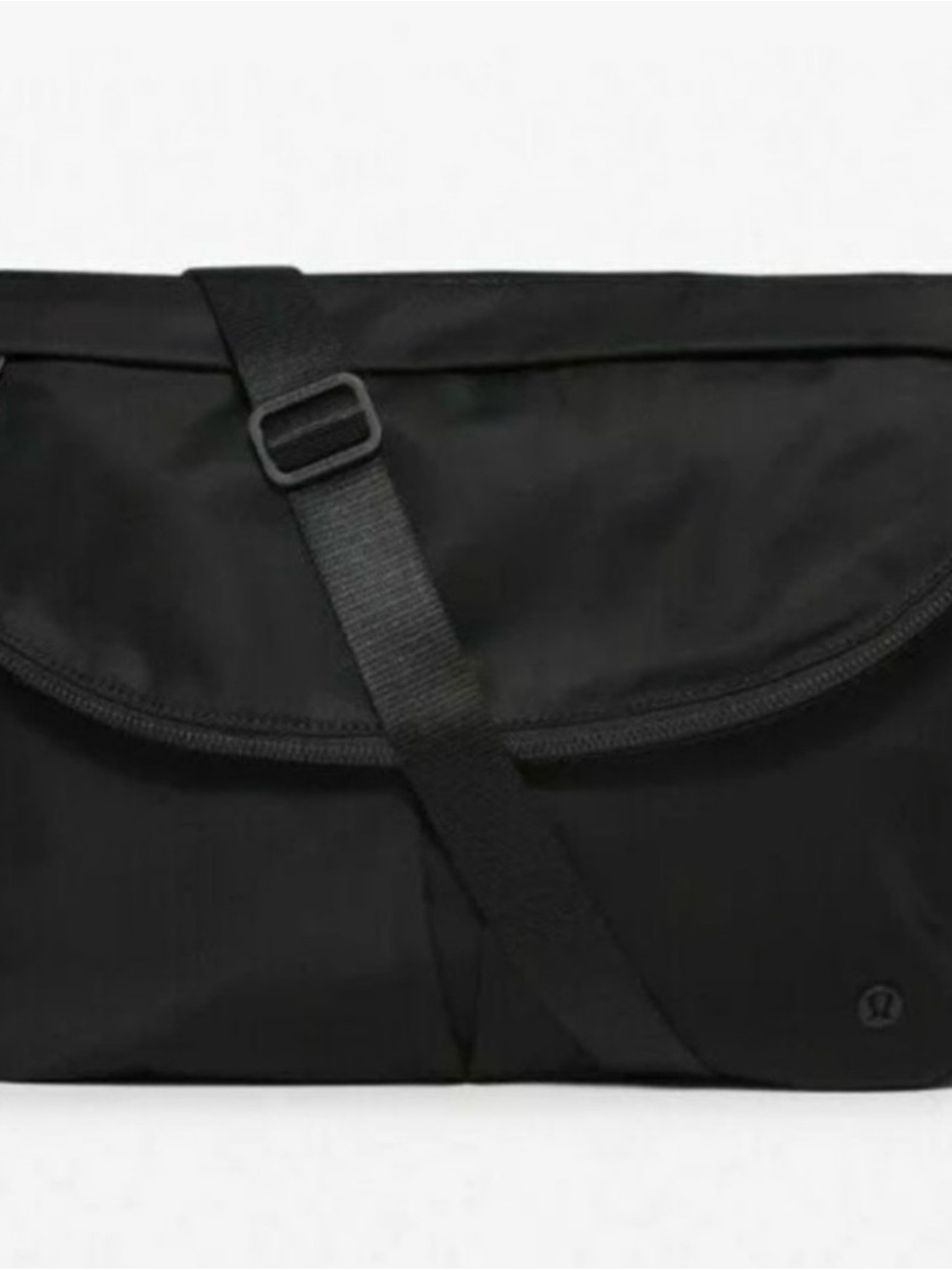 lululemon athletica Black Messenger Crossbody Bag